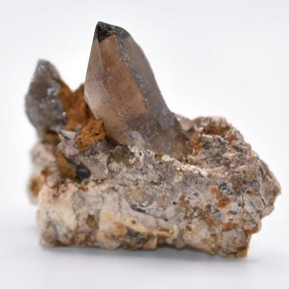 57g Smoky Quartz Point with Feldspar - Malawi