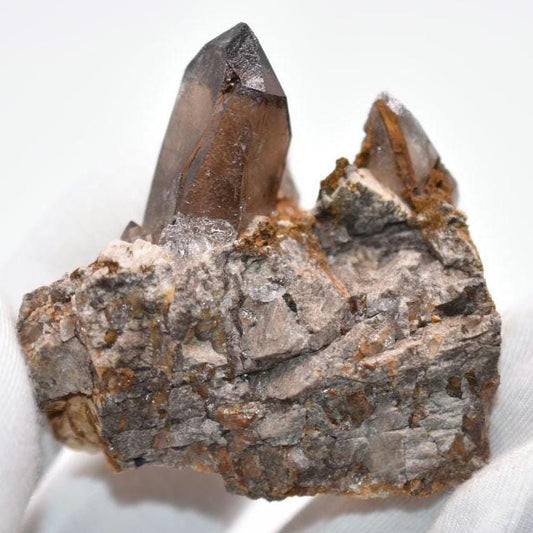 57g Smoky Quartz Point with Feldspar - Malawi