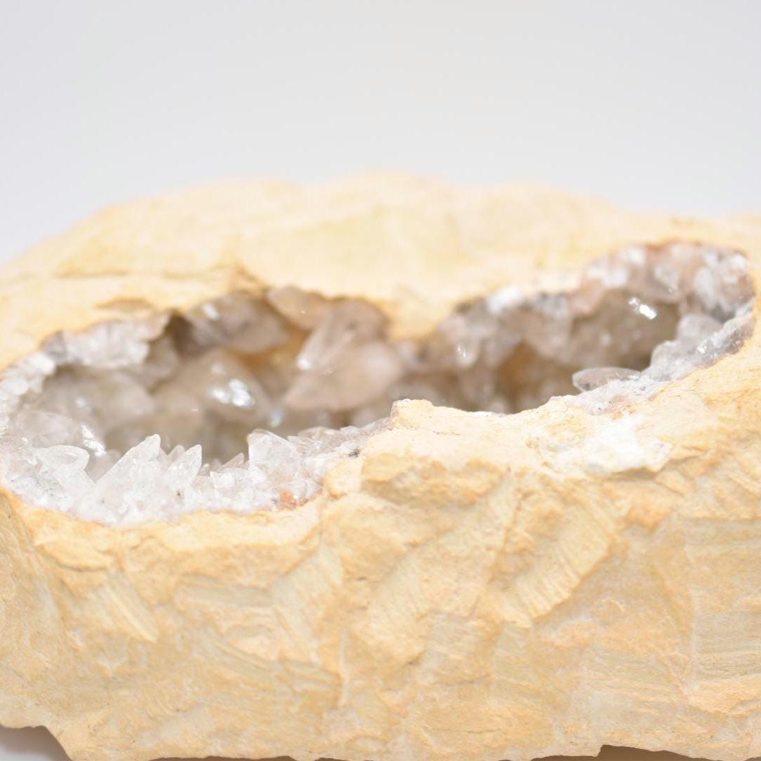 1.57 kg Calcite Geode in Matrix - Meknes, Morocco - Natural Clear Calcite Crystals - Large Calcite Specimen - Mineral Specimens XL