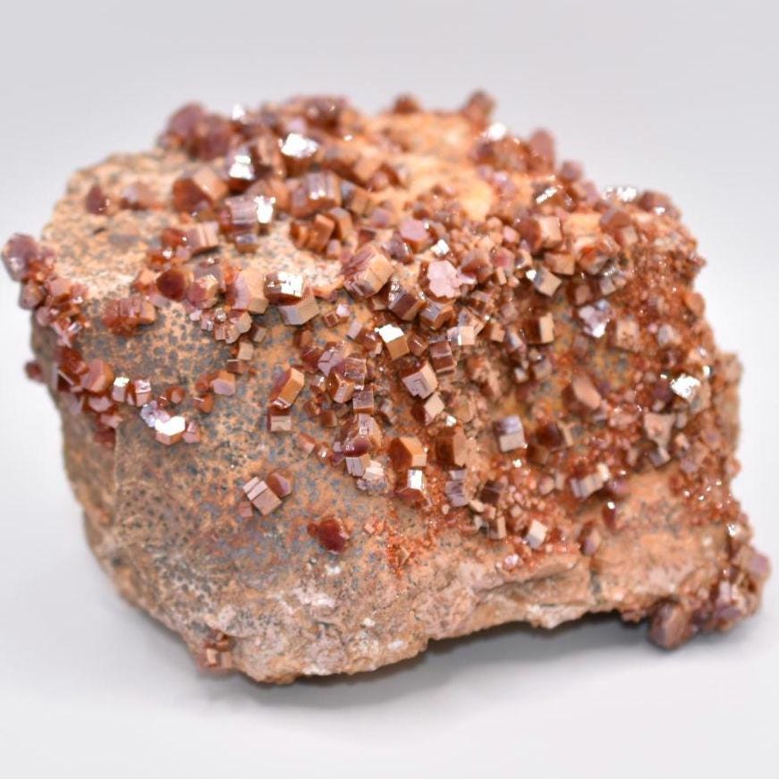 1.59 kg XL Vanadinite Mineral - Mibladen, Morocco - Large High Quality Vanadinite Specimen - Red Vanadinite Crystal Specimen