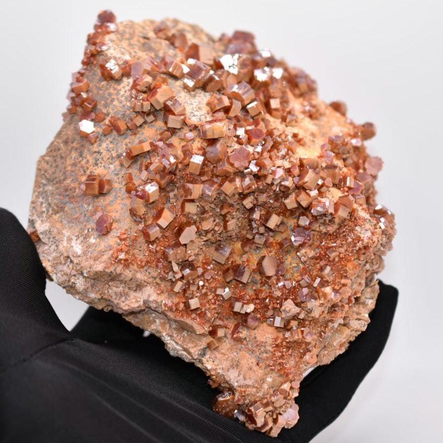 1.59 kg XL Vanadinite Mineral - Mibladen, Morocco - Large High Quality Vanadinite Specimen - Red Vanadinite Crystal Specimen