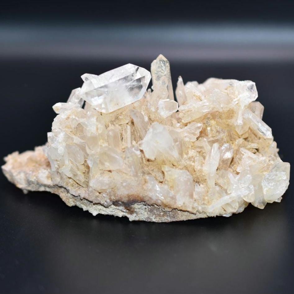 414g Natural Quartz Crystal Cluster