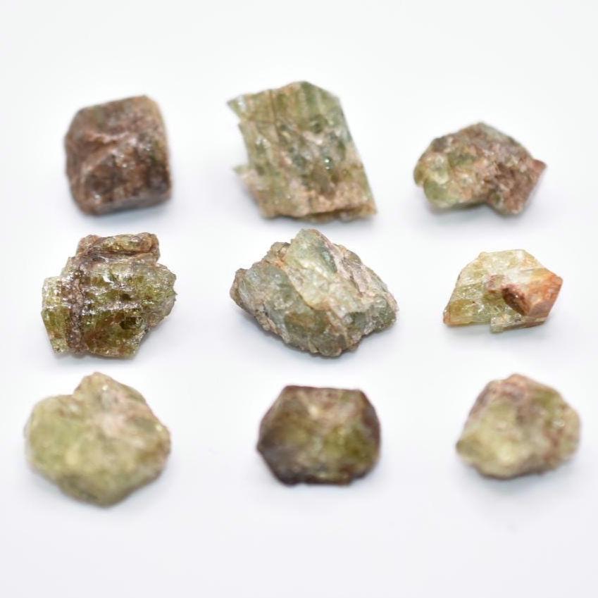 268ct Green Fluorapatite Crystal Lot - Tory Hill, Canada