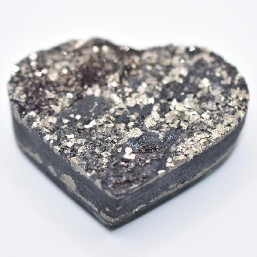 Rare! 156g Shungite with Pyrite Heart