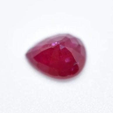 0.72ct Red Ruby Gemstone - Pear Faceted Ruby from Tanzania - Pear Cut Ruby - Heated Ruby Gemstone - Loose Gems - Heat Treated Ruby