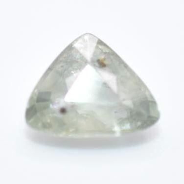 1.31ct Unheated Light Green Sapphire - Trillion Faceted Sapphire from Songea, Tanzania - Trillion Cut Green Sapphire - Natural Sapphire Gem