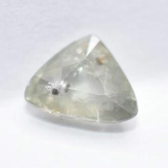 1.31ct Unheated Light Green Sapphire - Trillion Faceted Sapphire from Songea, Tanzania - Trillion Cut Green Sapphire - Natural Sapphire Gem