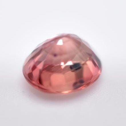 0.81ct Heated Pink Orange Sapphire - Oval Faceted Sapphire from Madagascar - Oval Cut Orange Sapphire - Beryllium Heat Treated - Loose Gem