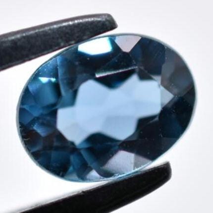 1.48ct London Blue Topaz - Oval Faceted Topaz from Brazil - Blue Topaz Gemstone - Irradiated Blue Topaz - Loose Gemstones