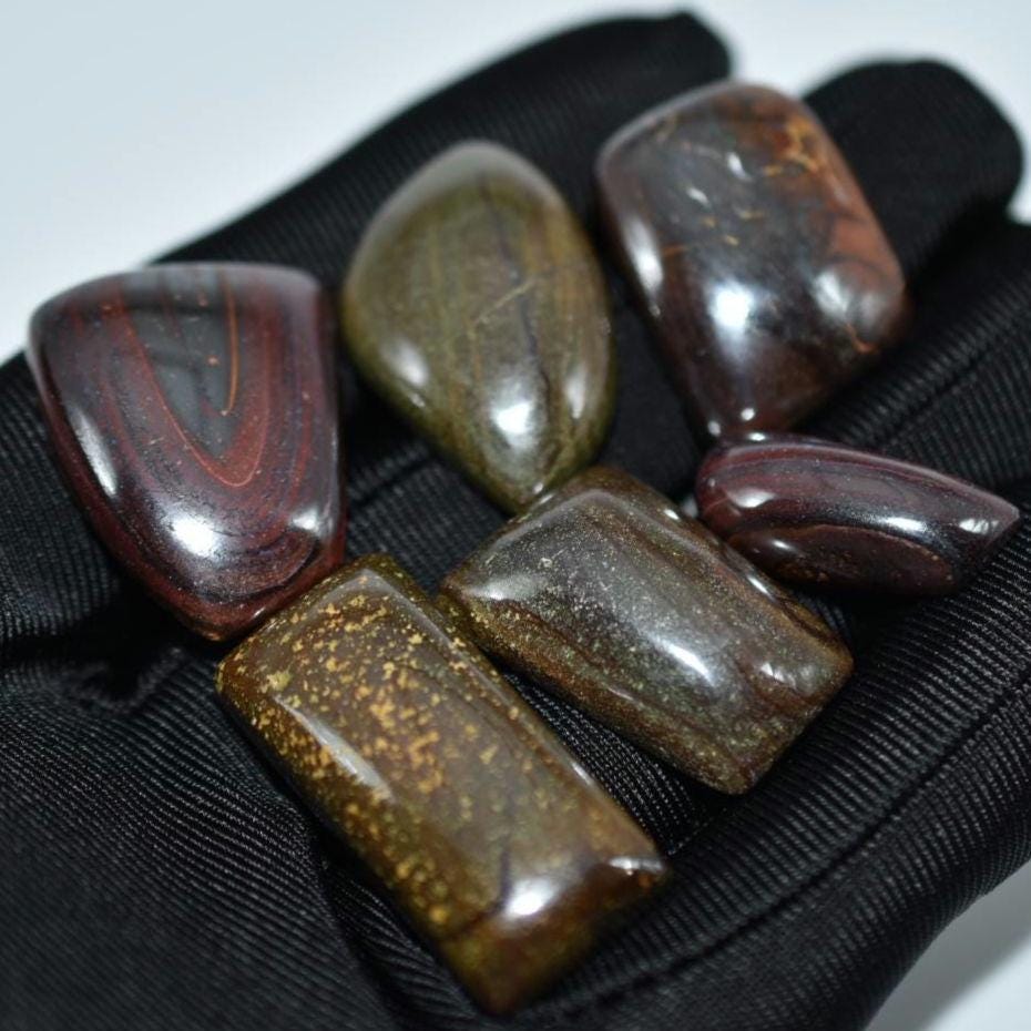 169ct Boulder Opal Lot - Boulder Opal Cabochons from Koroit, Australia - Natural Boulder Opal - Australian Opal - Natural Opal Cabochons