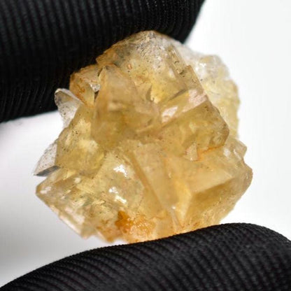 6g Spanish Fluorite - Yellow Fluorite from Moscona Mine, Asturias, Spain - Natural Yellow Fluorite - Raw Cubic Fluorite - Mineral Specimen