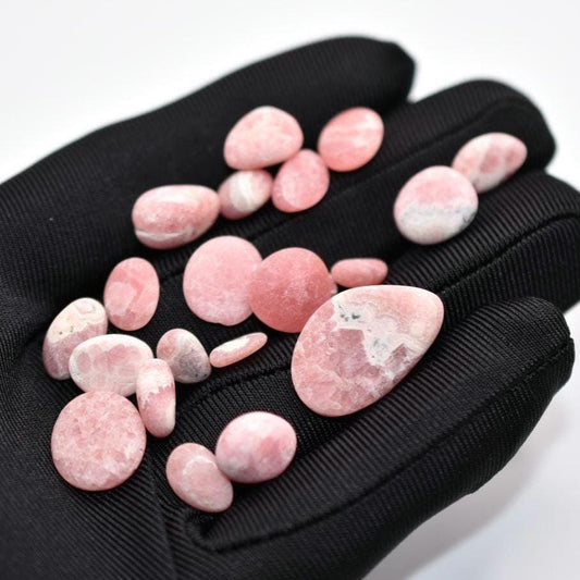 105ct Lot of Matte Rhodochrosite Cabochons from Argentina