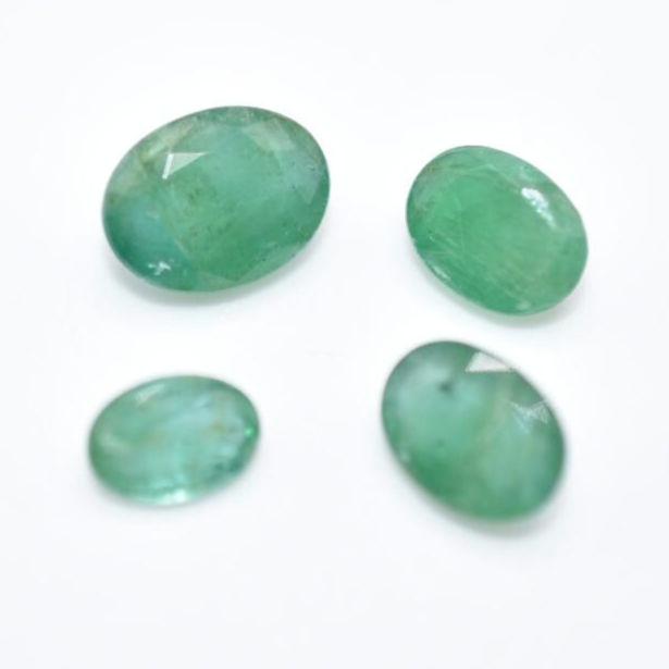 5.60ct Lot of Faceted Emeralds from Zambia