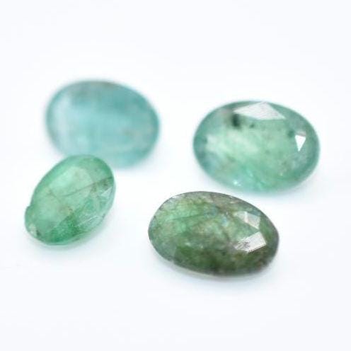 7.20ct Lot of Faceted Green Emeralds - Zambia