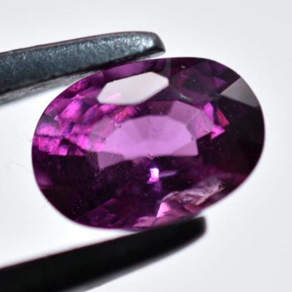 2.04ct Rhodolite Garnet - Unheated Garnet - Oval Faceted - Cut Garnet Gemstone - Loose Gems - Natural Pink Purple Garnet - Faceted Gems