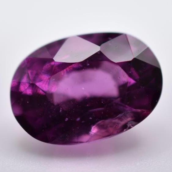 2.04ct Rhodolite Garnet - Unheated Garnet - Oval Faceted - Cut Garnet Gemstone - Loose Gems - Natural Pink Purple Garnet - Faceted Gems