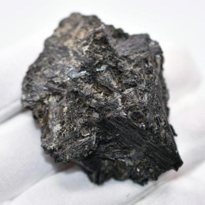 34g Black Tourmaline from Morocco - Raw Black Tourmaline Crystal - Black Tourmaline Mineral Specimen from Imilchil, Morocco