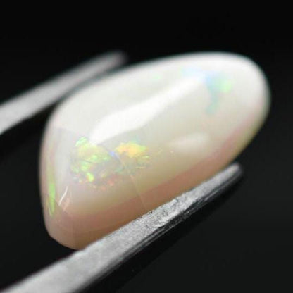 4.20ct Opal from Australia - Flashy Australian Opal - Old Collection - Polished Opal Cabochon - White Opal with Colour Flash - Loose Opal