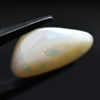 4.20ct Opal from Australia - Flashy Australian Opal - Old Collection - Polished Opal Cabochon - White Opal with Colour Flash - Loose Opal