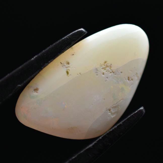 4.20ct Opal from Australia - Flashy Australian Opal - Old Collection - Polished Opal Cabochon - White Opal with Colour Flash - Loose Opal