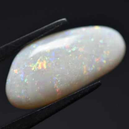 8.95ct Opal from Australia - Flashy Australian Opal - Old Collection - Polished Opal Cabochon - White Opal with Colour Flash - Loose Opal