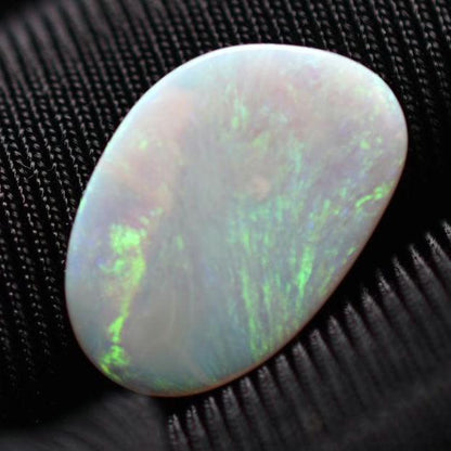 1.76ct Opal from Lightning Ridge, Australia - Flashy Australian Opal - Polished Opal Cabochon - White Opal with Colour Flash - Loose Opal