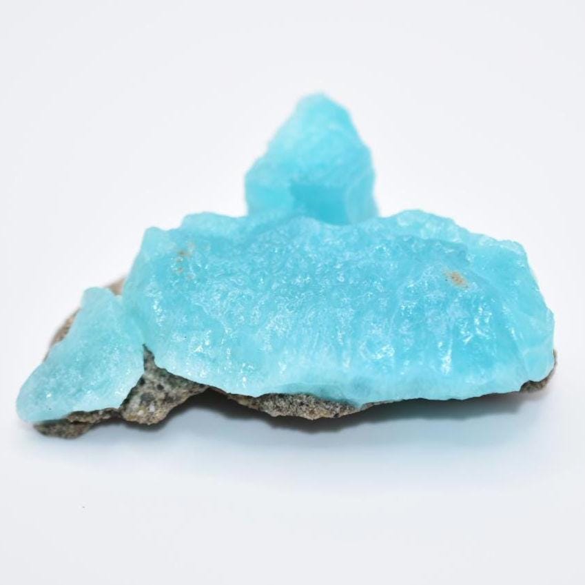 45g Smithsonite Mineral Specimen - Blue Smithsonite Crystal - Natural Crystal Specimens - Zinc Spar - Raw Smithsonite from Afghanistan