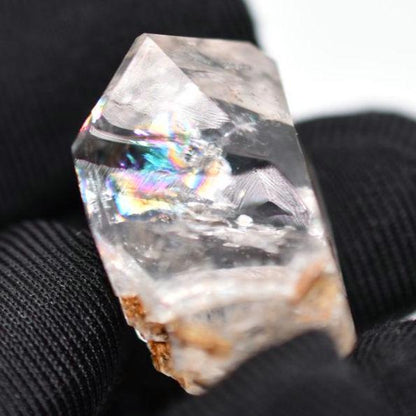 9.63g Rainbow Herkimer Quartz Crystal - Treasure Mountain Mine, New York - Natural Herkimer Diamond Mineral - Natural Crystal Specimen