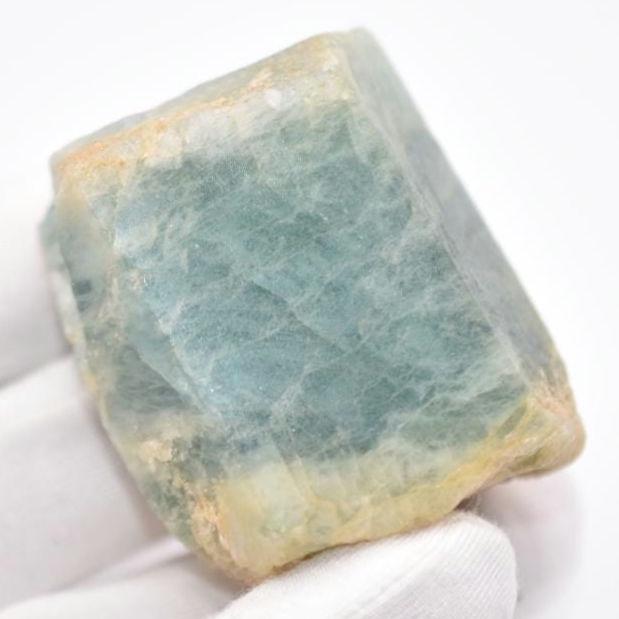 105g Aquamarine Crystal - Natural Blue Green Aquamarine - Aquamarine Mineral - Rough Aquamarine Crystal - Raw Aquamarine Specimen