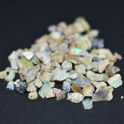 43ct Rough Opal Lot - Ethiopian Opals - Raw Uncut Opals - Natural Opal Gemstone Lot - Loose Gems - Rough Gemstones - Flashy Opal Lot