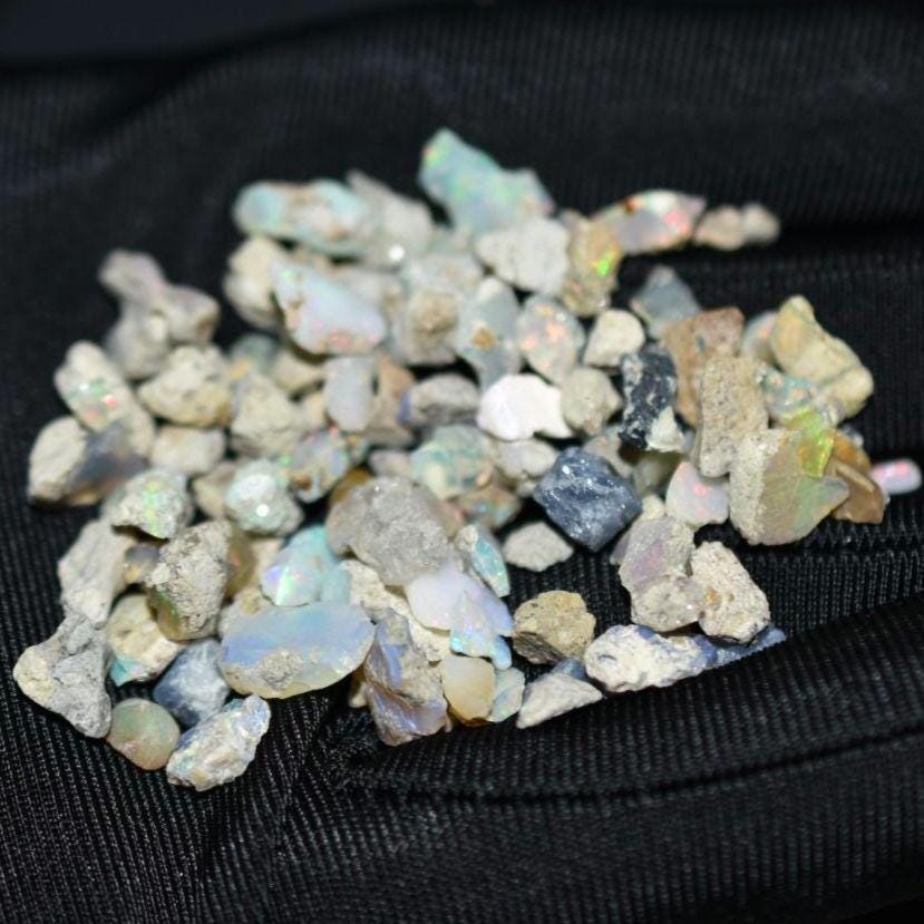 43ct Rough Opal Lot - Ethiopian Opals - Raw Uncut Opals - Natural Opal Gemstone Lot - Loose Gems - Rough Gemstones - Flashy Opal Lot