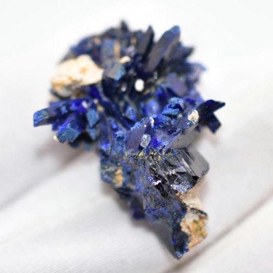 9.04g Crystallized Azurite - Kerrouchen, Morocco - Blue Azurite Specimen - High Quality Blue Azurite - Azurite Mineral Specimen