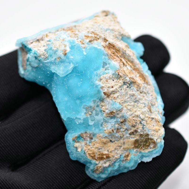 66g Blue Hemimorphite Specimen - High Quality Blue Hemimorphite Mineral Specimen - Palabanda, Republic of Congo - Hemimorphite Crystal