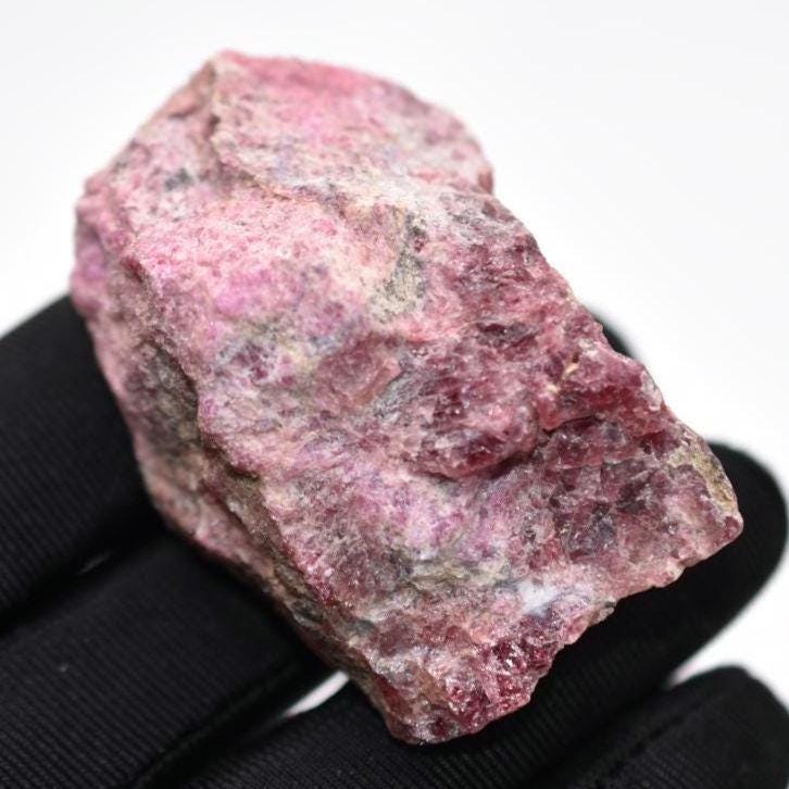 57g Eudialyte Mineral Specimen - Eudialyte Crystal - Pink Eudialyte from Kipawa Region, Quebec - Rough Eudialyte Mineral - Canadian Mineral