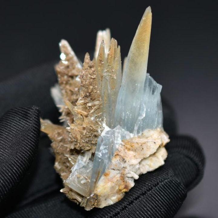 53g Blue Barite on Limonite Matrix