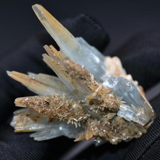 53g Blue Barite on Limonite Matrix