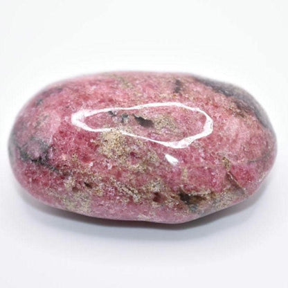 153g Rhodonite Crystal Palm Stone