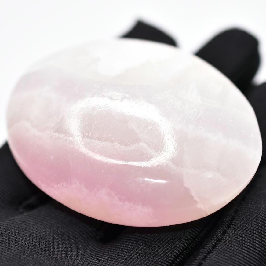 119g Pink Aragonite Palmstone