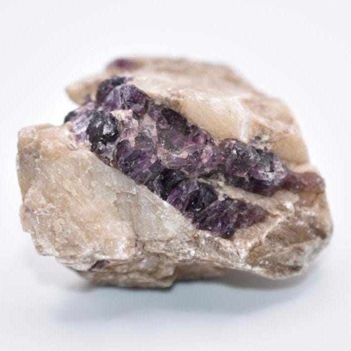 84g Purple Fluorite in Calcite - Harcourt, Ontario