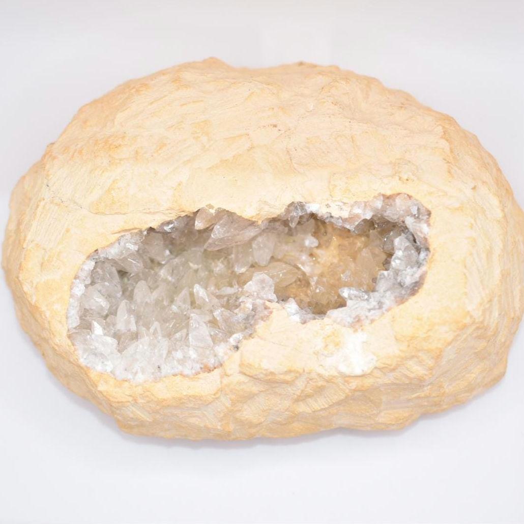 1.57 kg Calcite Geode in Matrix - Meknes, Morocco - Natural Clear Calcite Crystals - Large Calcite Specimen - Mineral Specimens XL