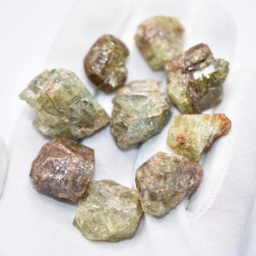 268ct Green Fluorapatite Crystal Lot - Tory Hill, Canada