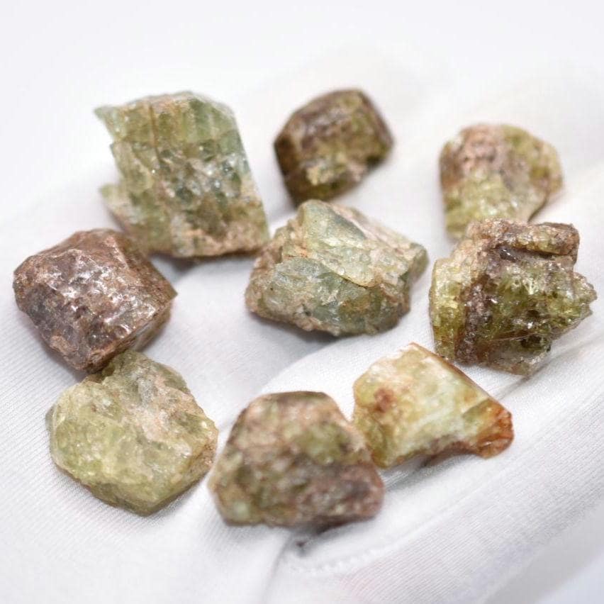 268ct Green Fluorapatite Crystal Lot - Tory Hill, Canada