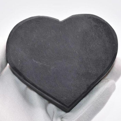 253g Shungite with Pyrite Heart from Brazil