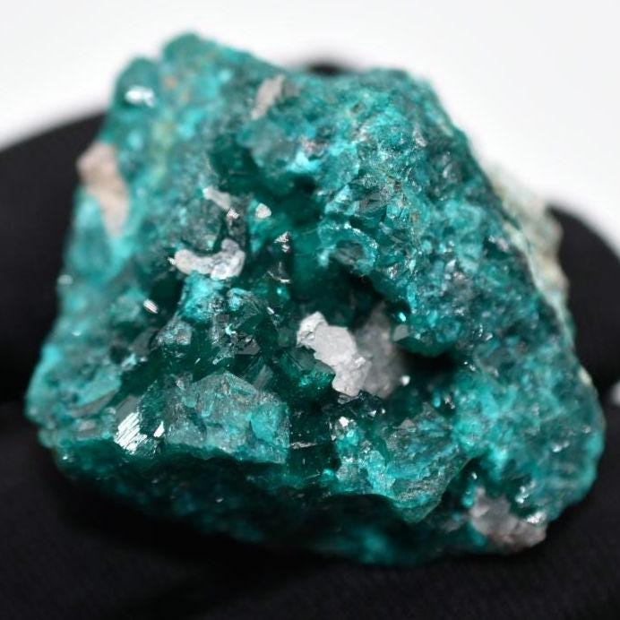 31g Dioptase Crystal Specimen - Dioptase from Sanda, Mindouli, Republic of Congo - Green Dioptase Crystal - Raw Dioptase Mineral Specimen