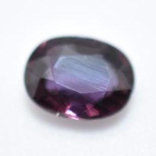 0.85ct Unheated Bicolor Sapphire - VS Oval Faceted Sapphire from Songea, Tanzania - Oval Cut Blue & Purple Sapphire - Unheated Loose Gem