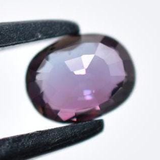 0.85ct Unheated Bicolor Sapphire - VS Oval Faceted Sapphire from Songea, Tanzania - Oval Cut Blue & Purple Sapphire - Unheated Loose Gem