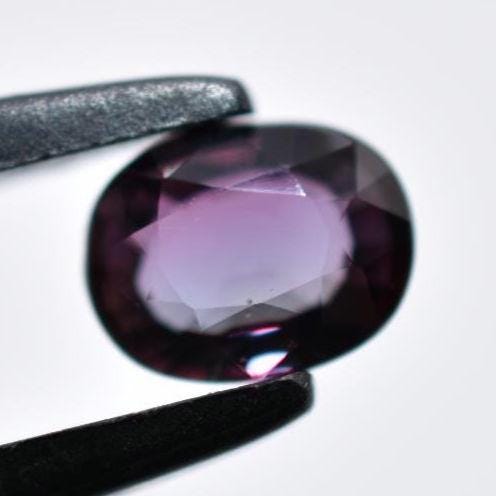 0.85ct Unheated Bicolor Sapphire - VS Oval Faceted Sapphire from Songea, Tanzania - Oval Cut Blue & Purple Sapphire - Unheated Loose Gem