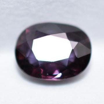 0.85ct Unheated Bicolor Sapphire - VS Oval Faceted Sapphire from Songea, Tanzania - Oval Cut Blue & Purple Sapphire - Unheated Loose Gem