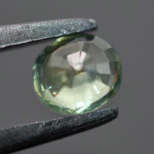 1.45ct Unheated VS Green Sapphire - Oval Faceted Sapphire from Madagascar - Oval Cut Blue Green Sapphire - Unheated & Untreated - Loose Gems