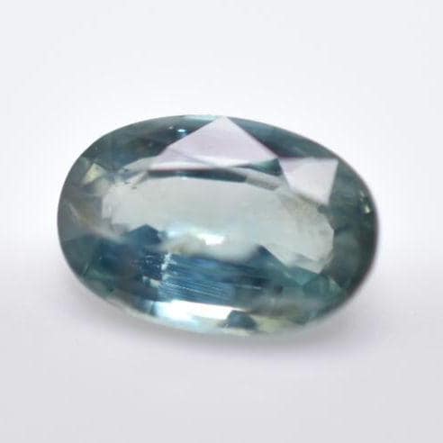 1.04ct Unheated Blue Sapphire - SI1 Oval Faceted Sapphire from Tanzania - Natural Sapphire - Oval Cut Green Sapphire - Unheated Loose Gems